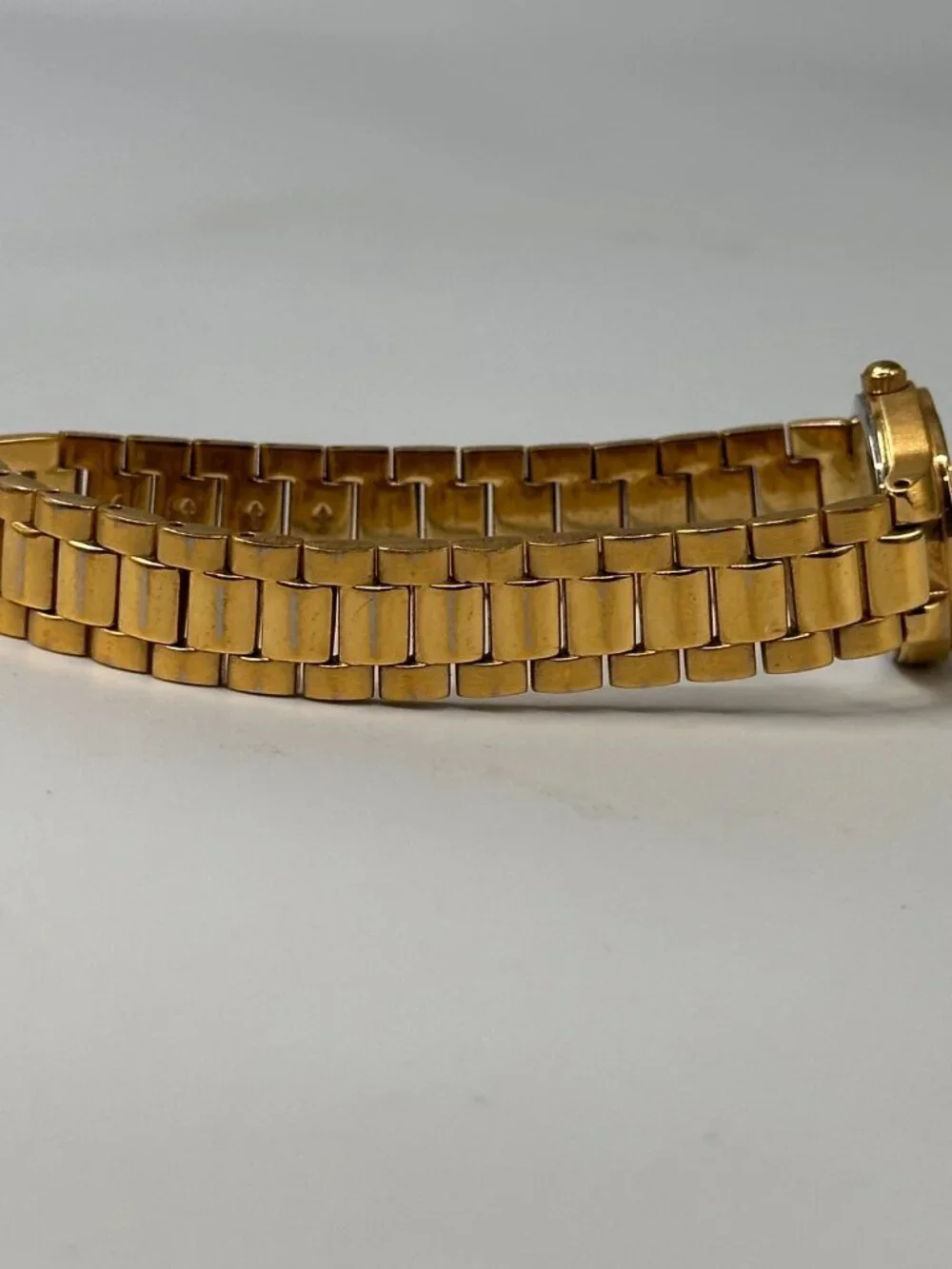 Beverly Hills Polo Club Watch Women 23K Gold Plated Crystal Bezel New Battery